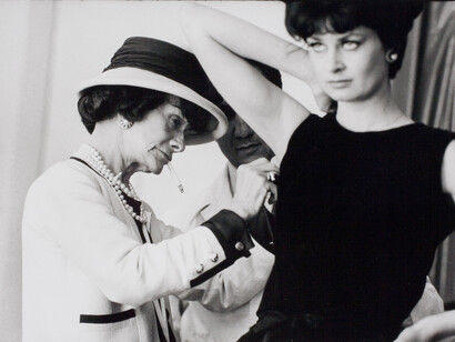 Coco Chanel and a model, page 71, Photo by Douglas Kirkland  