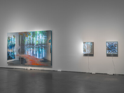Philipp Fürhofer, Idyll and apocalypse, exhibition view. Courtesy of Galerie Judin 