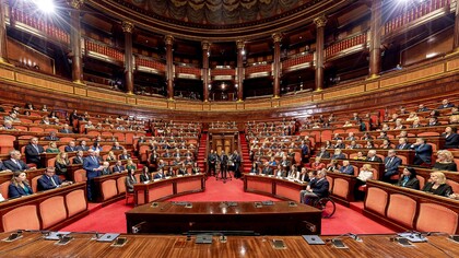 Il Presidente della Repubblica Sergio Mattarella con il Presidente del Senato Ignazio La Russa