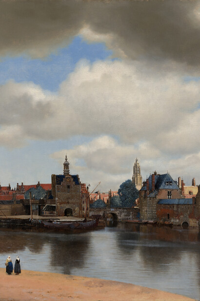 Johannes Vermeer, Vista de Delft (detalle), hacia 1660-1661. Cortesía del Museo Thyssen-Bornemisza