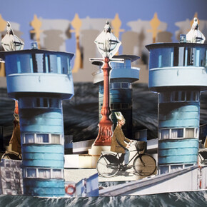 Eric Dyer, Knippel Louises Bro, 2005-2014, Cut inkjet prints, foam board, 23 1/2 x 23 1/2 x 4 inches. Courtesy of Ronald Feldman Fine Arts, New York