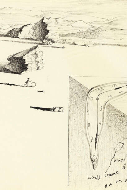 Dali - Jeune fille au cerceau et montre molle, 1932