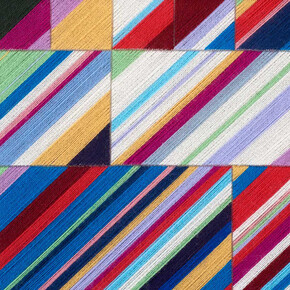 Kirstie Macleod, Lacuna, 2015, needlepoint with Fine wool on aluminium mesh, 68 x 88 cm