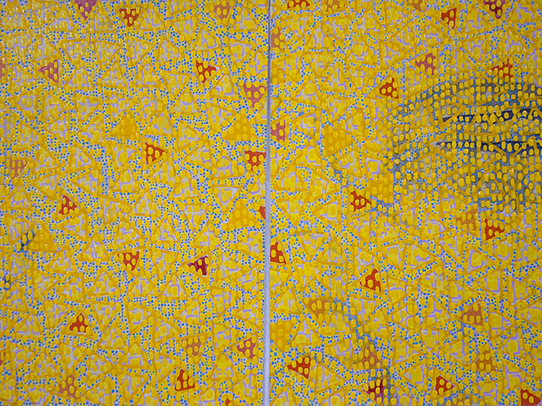 Ayott, Diane, Winner Loser, 2014, Mixed Media on paper, 14 1/2 x 23 in.