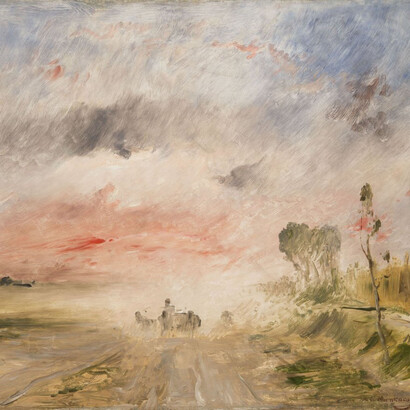 Mihály Munkácsy, Dusty road II, after 1874. Courtesy of the Museum of Fine Arts