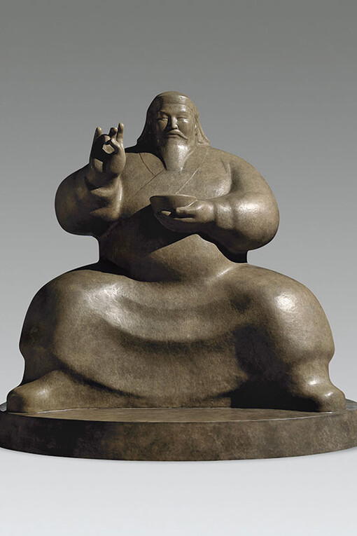 Genghis Khan, Shen Hongbiao, 239 cm×168 cm×215 cm. 