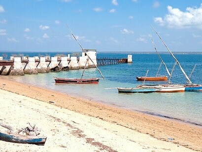Cais na Ilha de Moçambique, Nampula, Moçambique