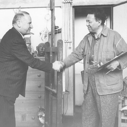 Timothy Pflueger y Diego Rivera