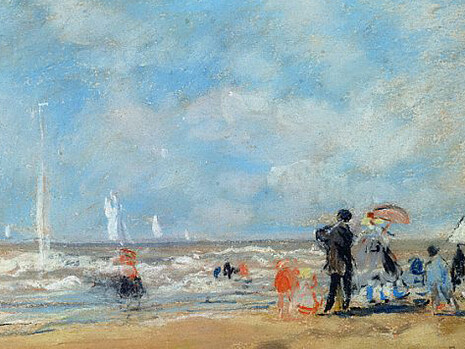 Boudin, Sur la plage