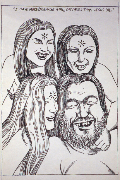 Raymond Pettibon, No Title (I have more), 1984, pen and ink on paper, 35.6 x 26 cm, Courtesy Contemporary Fine Arts, Berlin