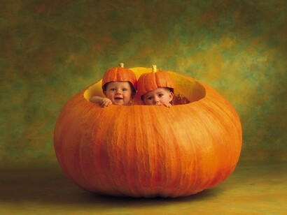 Los niños de la calabaza, photo by Anne Geddes