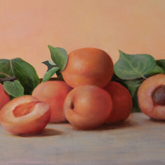 Kelly Birkenruth, Apricot abundance (detail), 2026. Courtesy of Abend Gallery
