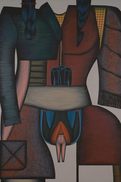 Christina Ramberg, Black ‘n blue jacket, 1981. Courtesy of Hammer Gallery