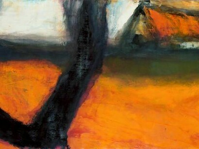 Hughie O'Donoghue, Fiachra: Grάin Field, Oil on linen canvas, 125 x 217 cm, 2013