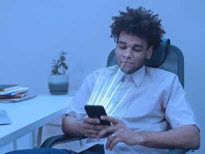 The geometric facial map highlights the growing presence of AI in personal security, urging us to stay informed as these technologies reshape norms