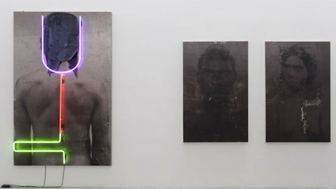 Brook Andrew, Exhibition view. Courtesy of galerie Nathalie Obadia