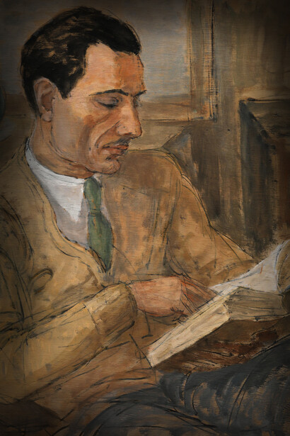 'Retrato del pintor Giudi' (antes de 1927) de Pio Semeghini, Colección privada
