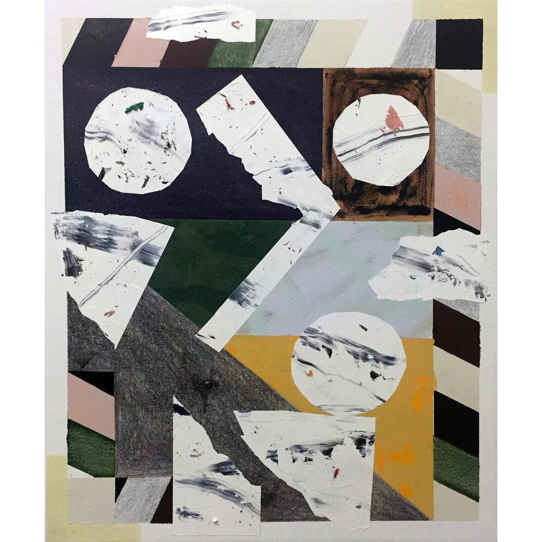 Benjamin Edmiston, Seasick, 2015, oil, acrylic, and pencil on canvas, 24 x 20 inches