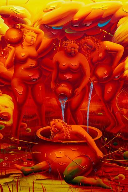 Hyegyeong Choi, Keep your head above water (detail), 2026. Courtesy of Harper’s