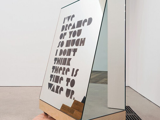 Project Gallery: Shana Lutker, Again Against, A Foot, A Back, A Wall, 2015, From back to front: Curtain, no. 3, 2015; A handsome confused puppet, 2015 Installation view. Pérez Art Museum Miami, Courtesy the artist and Susanne Vielmetter Los Angeles Projects,  Photo: Studio LHOOQ