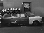 Lee Friedlander, New York city (detail), 1961. © Lee Friedlander, Courtesy Fraenkel Gallery, San Francisco and Luhring Augustine, New York, at Deborah Bell Photographs, New York