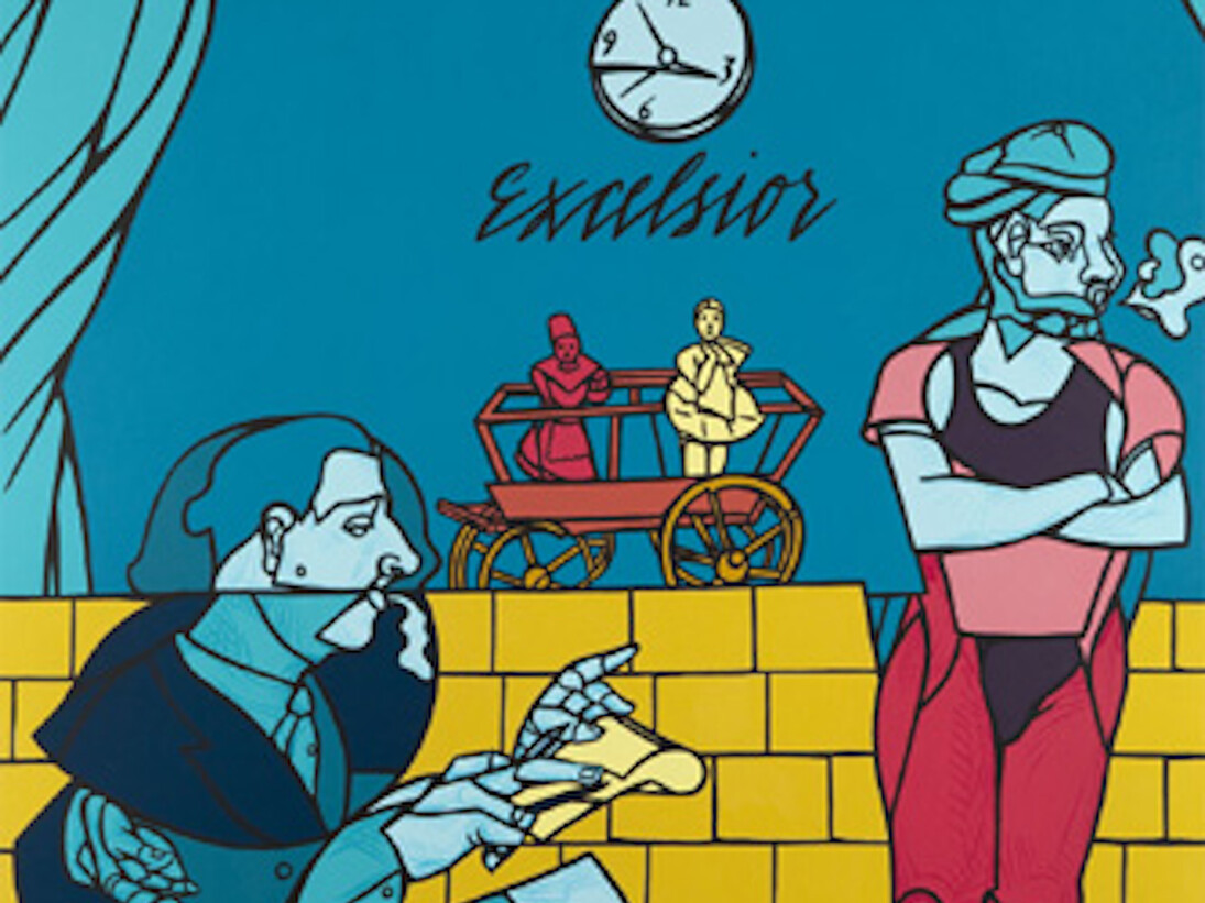 Valerio Adami, Exhibition view. Courtesy of Galerie Daniel Templon