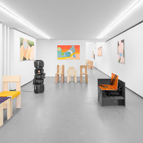 Camille Cottier, Jean-Baptiste Durand et Patrick de Glo de Besses, Et pourquoi pas... vue d'exposition. Avec l'aimable autorisation de la Galerie Philippe Valentin