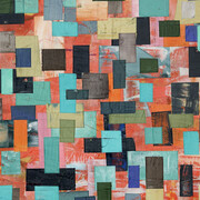 Vincent Pomilio, Southernmost Painting (detail), 2015. 20 x 20 inches, acrylic pigmented plaster and wax on panel