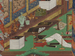 Iwasa Matabei Katsumochi, The tale of princess Jōruri Vol. 5 (detail). Courtesy of Moa Museum of Art
