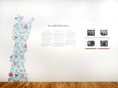 1. Gary Carsely, Oriental Musician, San Souci Palace, Potsdam 2, 2014; 2. Documentary photographs from Christopher Reed's Bloomsbury Rooms, © Yale
University Press, 2004: Vanessa Bell curtain in River House, 1919 as illustrated in Vogue (London), early November 1924; Vanessa Bell painted door in the study
of River House, 1919 as illustrated in Vogue (London), early November 1924; Duncan Grant, hearth decorations, Charleston studio, photographed c.
1934 by Barbara Begnal; Duncan Grant and Vanessa Bell, Arts and Sciences decorations fro John Maynard Keynes, King's College, Cambridge, 1920-22 as
illustrated in Vogue [London], early March 1925.