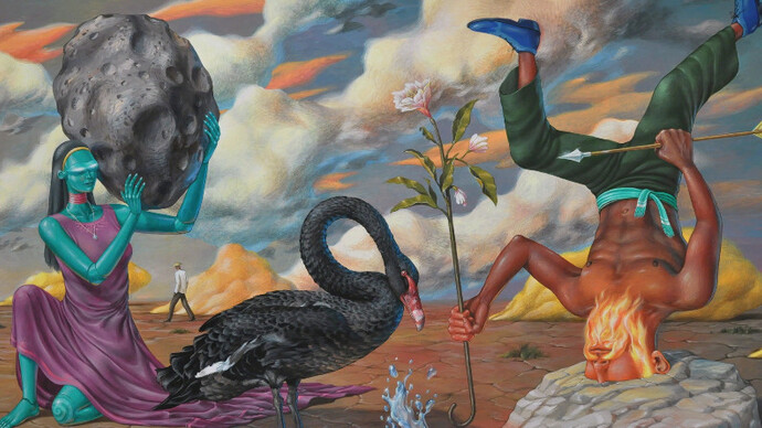 The Earth is Flat. Courtesy of Mirus Gallery