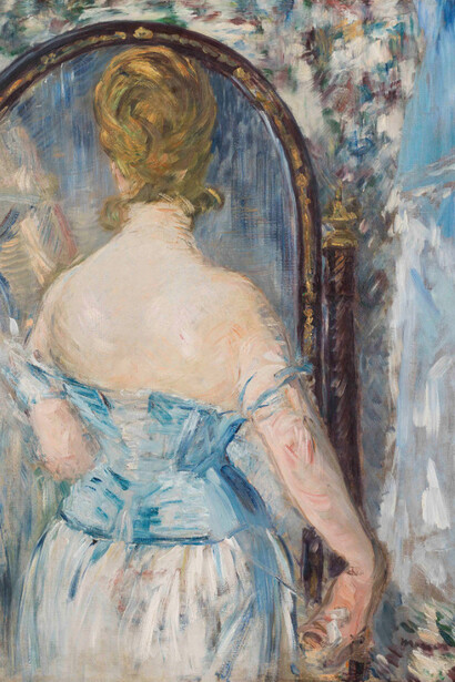 Édouard Manet
Before the Mirror (Devant la glace), 1876
Oil on canvas
93 x 71.6 cm
Solomon R. Guggenheim Museum, New York
Thannhauser Collection, Gift, Justin K. Thannhauser 78.2514.27
Photo: © Solomon R. Guggenheim Foundation, New York (SRGF)