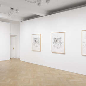 Carroll Dunham, Open studio and empty spaces, exhibition view. Courtesy of Galerie Max Hetzler