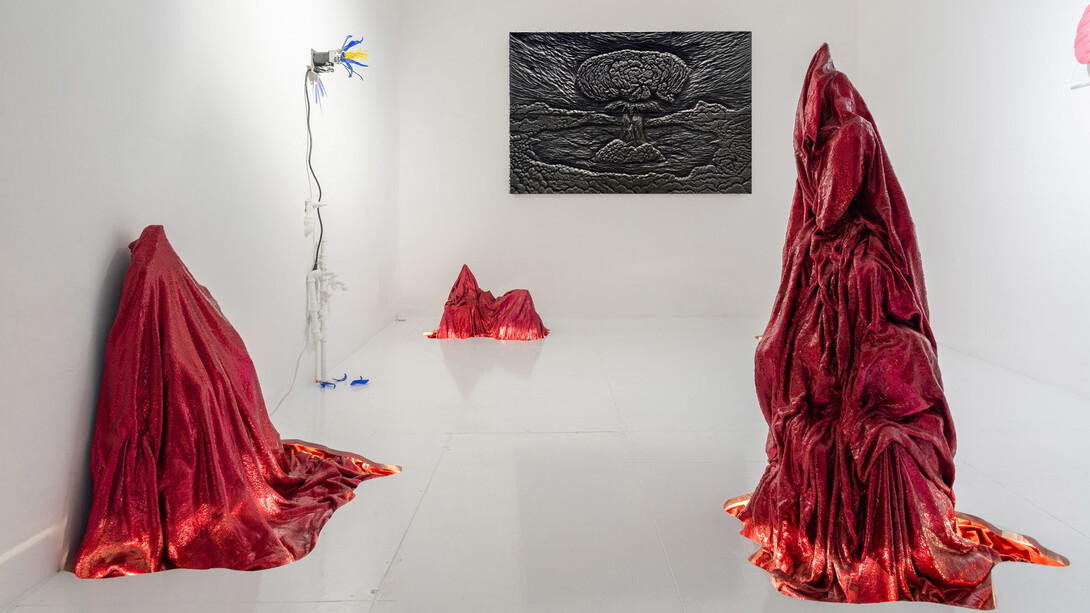 Romeo Gómez López, Life on Mars, vista de exhibición. Cortesía de Galería Travesía Cuatro 