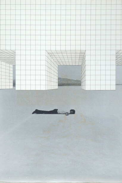 Superstudio, Monumento ContinuoCon de Maria, 1969, Photo (C) Centre Pompidou, MNAM-CCI  Dist. RMN-Grand Palais  Georges Meguerditchian