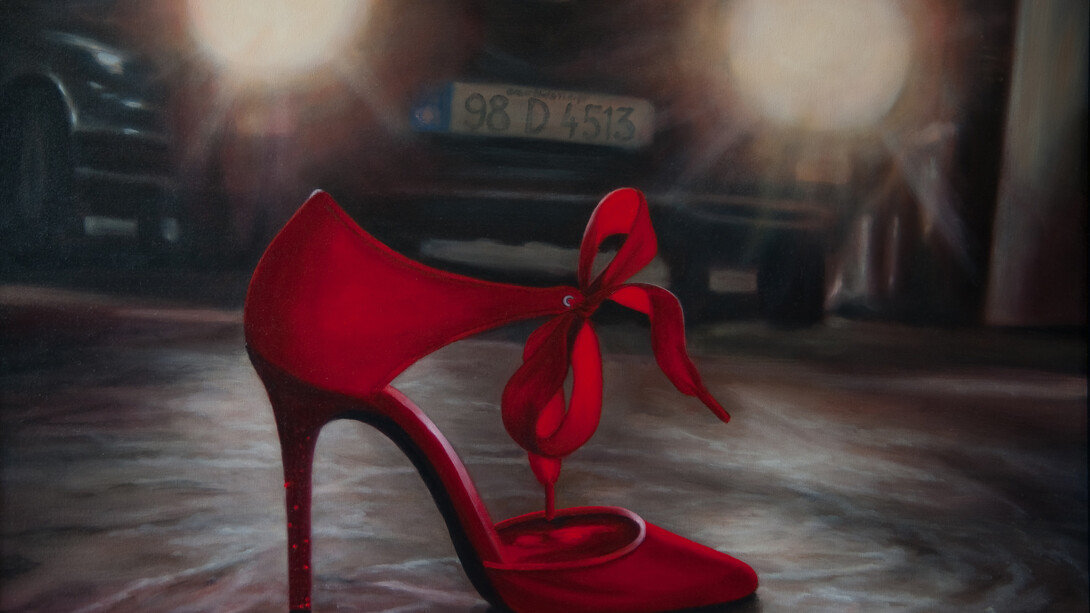 Ursula Klinger, Headlights, Oil on Canvas, 50 x 60 cm
