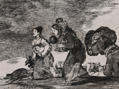 Francisco Goya, And this too, plate 45 from The disasters of war (Los desastres de la guerra) series , 1810–20. Courtesy of National Gallery