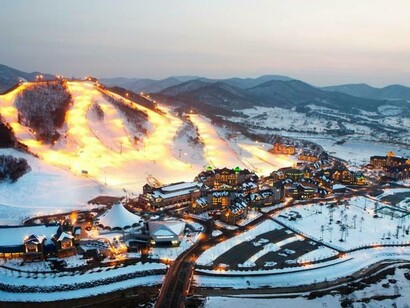 Le piste innevate di Pyeongchang