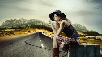 Mulher viajando