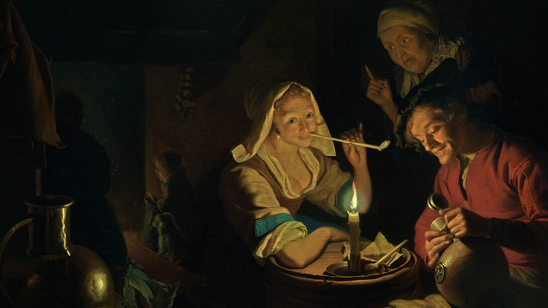 Gogfried Schalcken (1643-1706)
Figures in a Candlelit Interior
Huile sur bois
20,2 x 26 cm
© Hohenbuchau Collection on Permanent Loan
to Liechtenstein. The Princely Collections, Vienna.