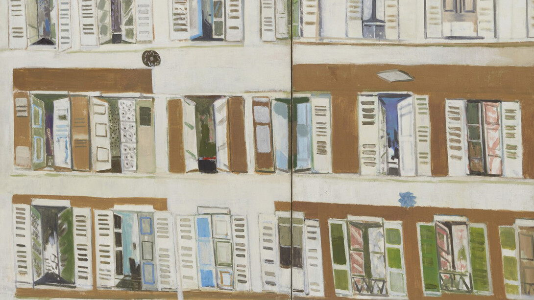Janice Biala, Paris facade, c. 1985. Courtesy of Tibor de Nagy Gallery