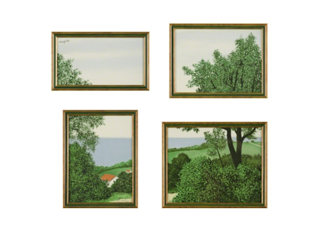René Magritte, Paysage ou Profondeur de la Terre, 2004. Courtesy of Art Lithographies