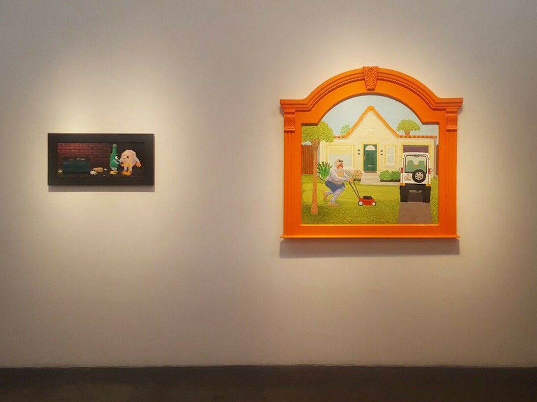 Roast Hoggmann. The World is Flat, Exhibition view. Courtesy of Craig Krull Gallery 