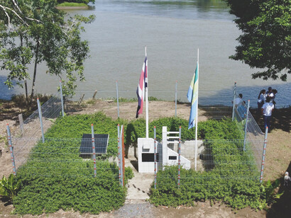 Monumento de la batalla de La Trinidad en Punta Alvarado. Foto: Elvin Hernández