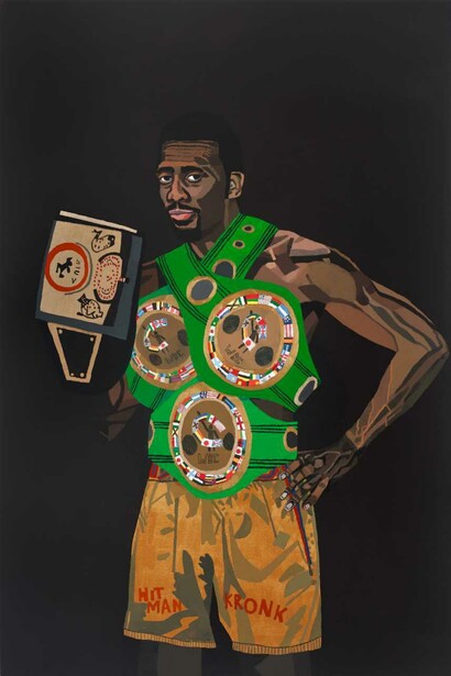 Jonas Wood, Hit man, 2012. Courtesy of Norton Museum of Art