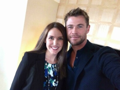 Me and Chris Hemsworth