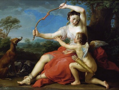 Diana y Cupido, por Pompeo Batoni (1761).