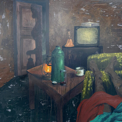 Oluwatobiloba Fasalejo, Morning devotion (detail), 2025. Courtesy of Rele Gallery