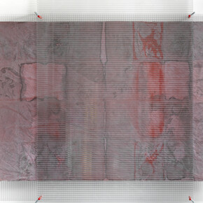 Christina Michalis, Untitled, 2011, watercolour on cotton, polycarbonate, 210 x 212 cm