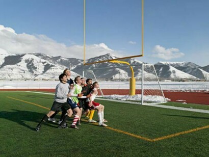 Lucas Foglia, Soccer Practice, Star Valley Braves, Afton, Wyoming, 2010, C-print: 36 x 46 inches